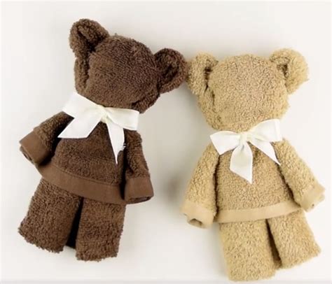 How To Make Washcloth Teddy Bear Video The Whoot Washcloth Teddy