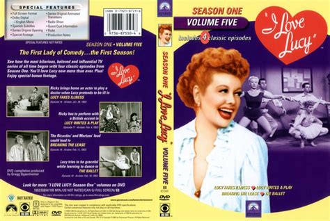 I Love Lucy: Season One - Volume Five - Movie DVD Scanned Covers - 676I ...