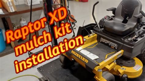 Hustler Raptor XD Mulch Kit Install YouTube