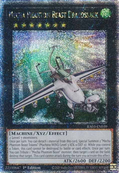 Mecha Phantom Beast Dracossack Quarter Century Secret Rare Quarter