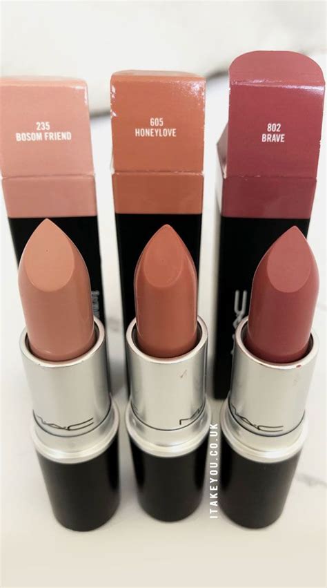 Bosom Friend Vs Honeylove Vs Brave Mac Lipstick Shades Lipstick