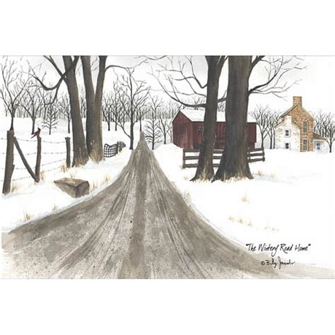 Billy Jacobs The Wintery Road Home Art Print Free Shipping