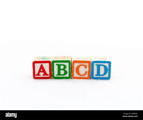 Abcd Letters Cut Out Stock Images Pictures Alamy