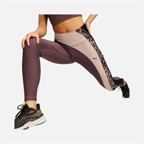 Kahverengi Puma Safari Glam High Waist Full Running Kadın Tayt 522248