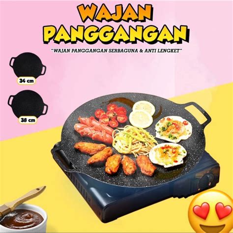 Jual Tj Wajan Konduksi Cm Wajan Grill Bbq Anti Lengket Wajan