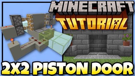 X Piston Door Minecraft Bedrock Tutorial Mcpe Xbox Ps Windows