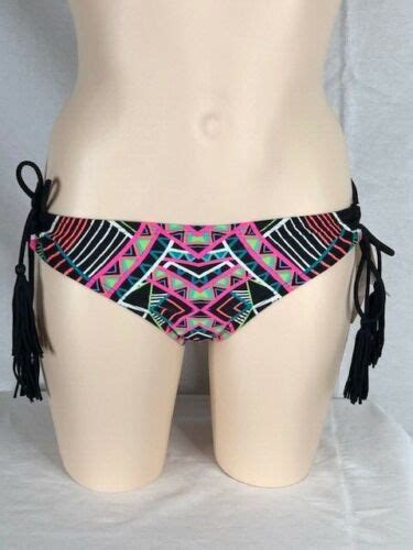 Women S Nwt Coco Rave Cheeky Bikini Bottom With Tassel Detail