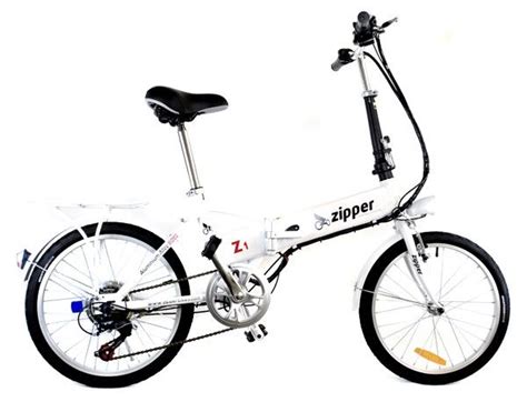 Z1 7 Speed Compact Folding Electric Bike 20 Titanium White Folding