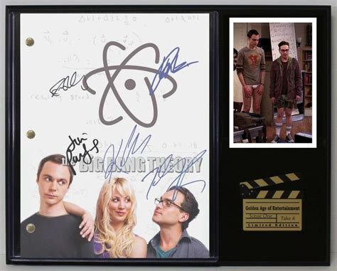 Big Bang Theory Ltd Edition Reproduction Television Script Display Gold Record Outlet Album