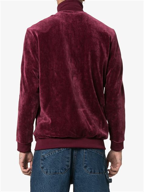 Adidas Synthetic Bb Velour Track Jacket In Burgundy Purple For Men Lyst