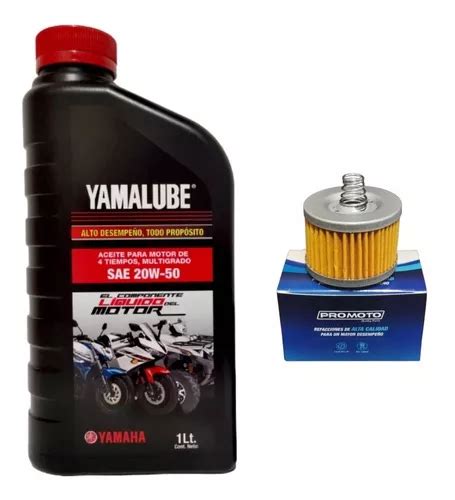 Kit Yamalube 20w50 4t Filtro Aceite Yamaha Fz fazer Szr Envío gratis