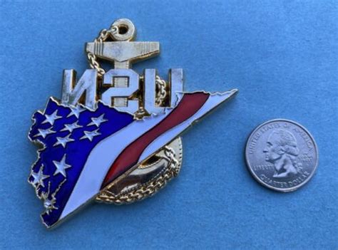 Us Navy Challenge Coin Naval Support Facility Nsf Arlington Chief