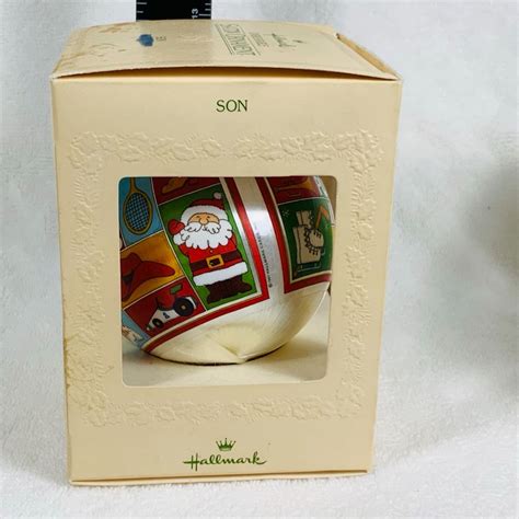 Hallmark Unbreakable Satin Ornament Collection Son Christmas Ornament