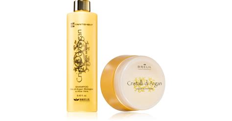 Brelil Numéro Cristalli di Argan Set coffret para cabelo brilhante e