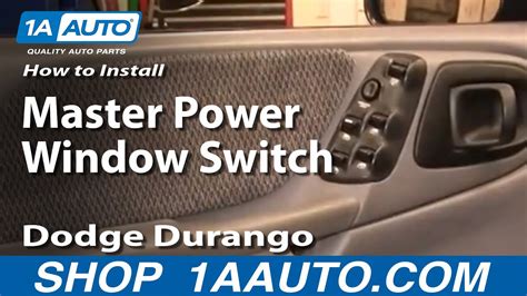 How To Install Replace Master Power Window Switch Dodge Durango Dakota