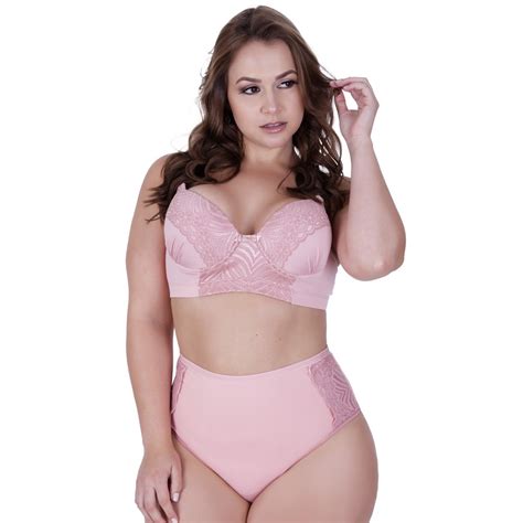 Conjunto De Lingerie Plus Size Suti De Al A Refor Ada Bojo E