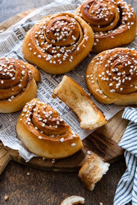 Fluffige Zimtschnecken Schwedische Kanelbullar Rezept Kochen Und