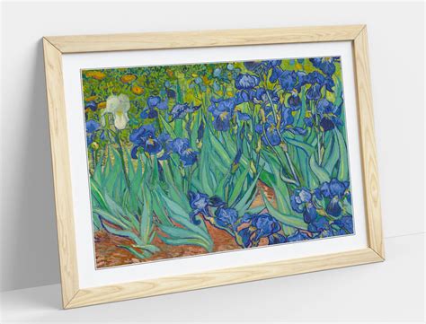 Van Gogh Irises Poster Framed Wall Art Print Picture Home Etsy