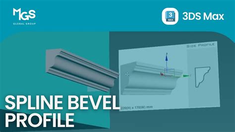 How To Use The Spline Bevel Profile In 3ds Max Youtube