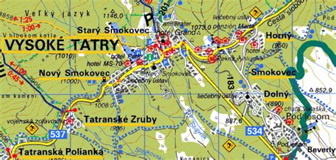 Vysoké Tatry Mapa Mapa