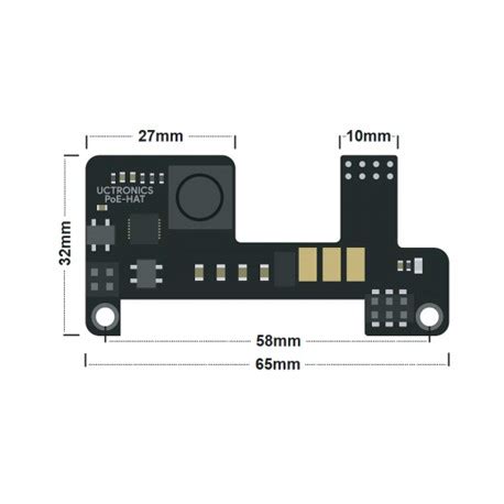 HAT PoE Pour Raspberry Pi 3B Et 4B