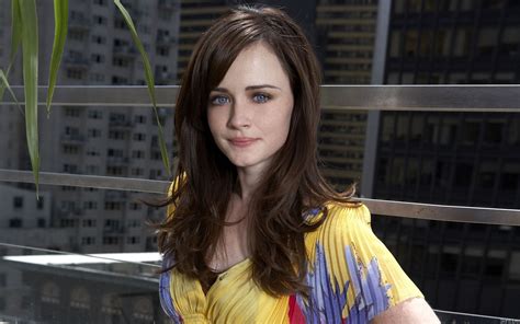 Alexis Bledel Brunette Blue Eyes Red Dress Sitting Legs Grass Women Hd