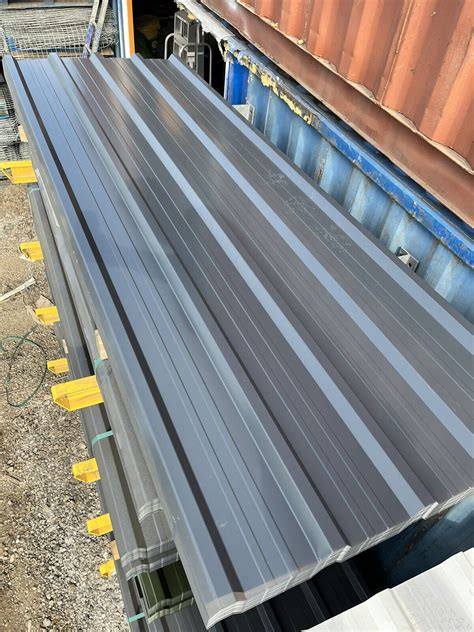 M Ft Anthracite Grey Box Profile Roofing Sheets Available