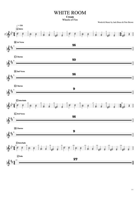 White Room Guitar Chords