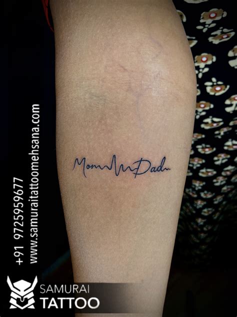 Top 53 Mom Dad Tattoo Heartbeat In Cdgdbentre