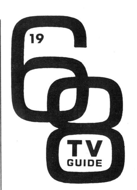 TV Guide, 1968 | Tv guide, Book layout, Typography