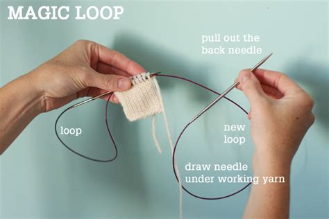 Magic Loop Technique How To Knit In The Round Using A Single Long