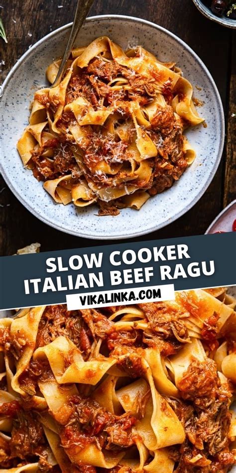 Slow Cooked Beef Ragu With Pappardelle Artofit