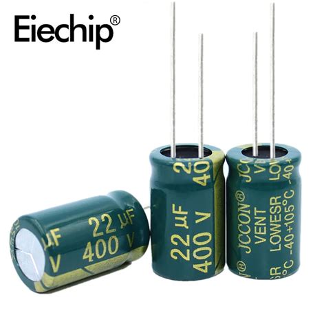 10pcslot High Frequency Low Esr Aluminum Capacitor 10v 16v 25v 35v 50v 63v 400v 450v 22uf 120uf