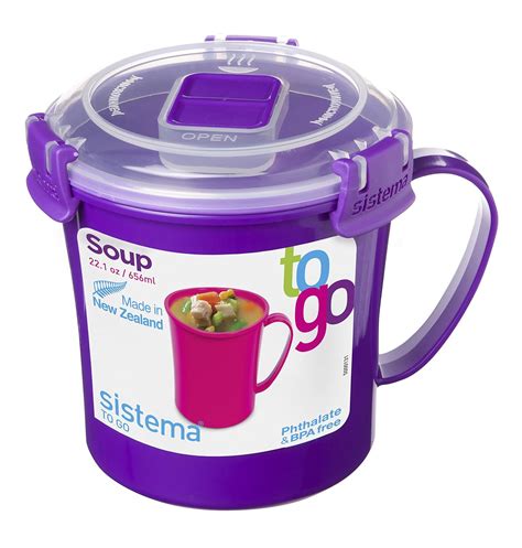 Sistema To Go Microwave Soup Mug Ml Dishwasher Microwave