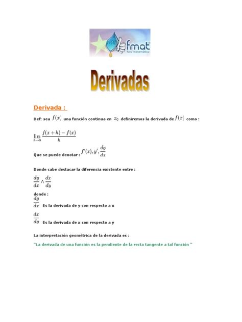 Pdf Derivadas Pasito A Pasito Para Aprender A Derivar Dokumen Tips