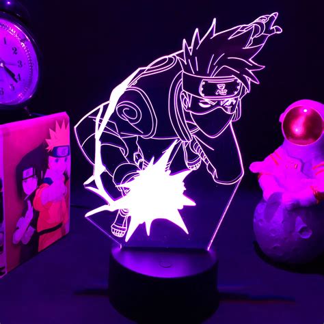 Led Acrylic Stand Japanese Anime Naruto Kakashi Hatake Icha Icha