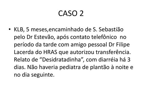 Casos Clínicos em Emergência Pediátrica ppt carregar