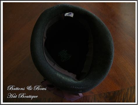 Vintage 1940 S Dark Brown Tilt Topper Hat New York Etsy