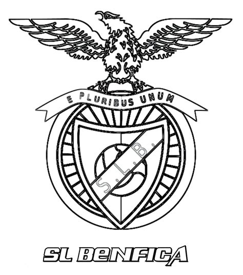 Printable SL Benfica Coloring Pages Pdf Coloringfolder