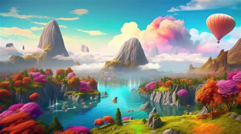 A Mesmerizing Desktop Wallpaper Featuring A Surreal Landscape With