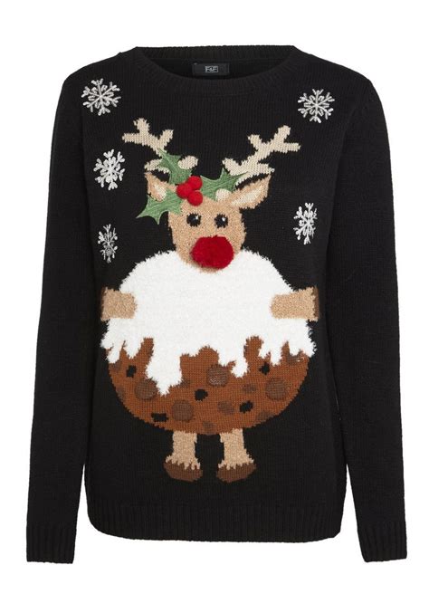 Clothing At Tesco Fandf Rudolph Flashing Lights Christmas Jumper