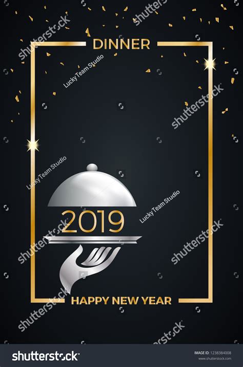 New Years Eve Dinner Template Stock Vector Royalty Free Within New