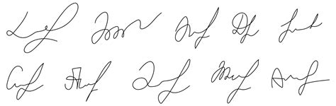 premium vector fake hand written signatures