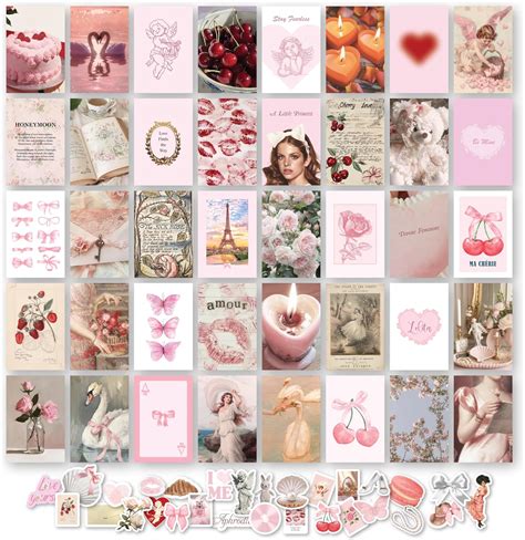 Amazon 97 Decor Pink Coquette Room Decor Aesthetic Coquette Wall