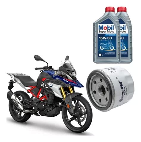 Mobil 15w50 Kit Troca Óleo Bmw G 310 Gs G310 310gs Psl633