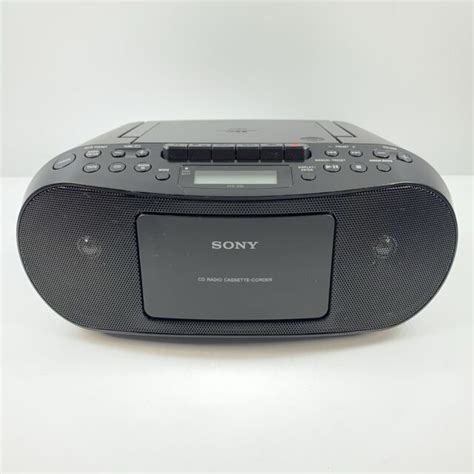 Sony Cfd S50 Cd Am Fm Radio Cassette Corder Boombox Megabass Tested Working Ebay