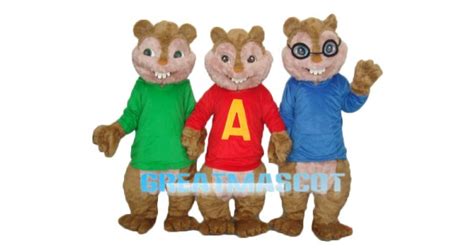 Theodore Chipmunk Mascot Adult Costume Free Shipping