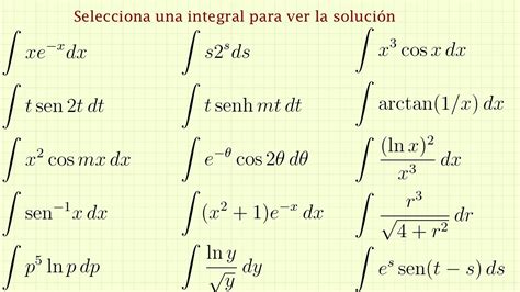 Varios Ejercicios Resueltos De Integrales Por Partes Pares Del Libro