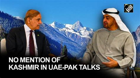 Pakistan Pm Shehbaz Sharif Holds Talks With Uae President Refrains