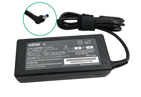 Cargador Hp 19v 3 33a 65w Punta aguja azul CMG Tecnología